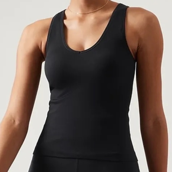 Athleta | Size Small | Aurora Seamless Ribbed Tank – Black - Picture 1 of 8
